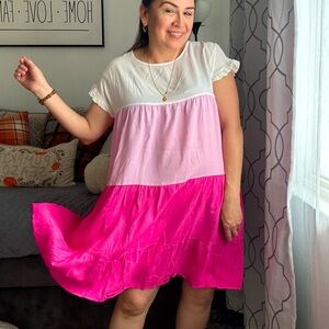 Preowned summer tiered dress Sz Lg